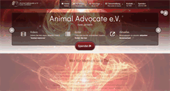 Desktop Screenshot of animal-advocate.de