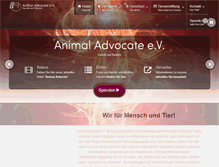 Tablet Screenshot of animal-advocate.de